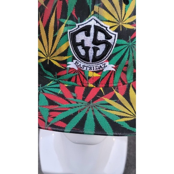 Vtg Eastidaz Mary Jane Weed Leaf Snapback Hat Snoop Dogg Tray Dee Goldie Loc - Picture 3 of 8